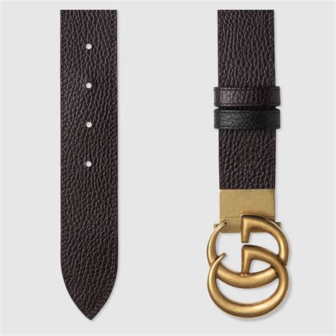 gucci reversible leather double g belt|Gucci reversible belt men's.